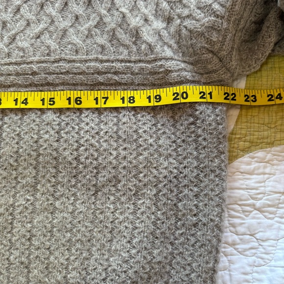 Women's Tan Cardigan Sweater - Picture 8 of 10